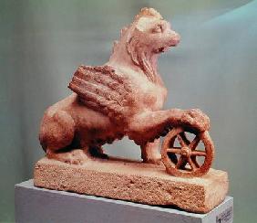 Griffin with the Wheel of Fortune, from Erez c.210-211
