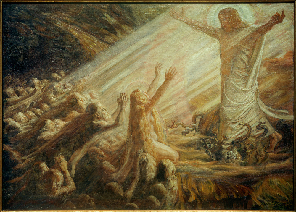 Christus im Reich der Toten von Joakim Skovgaard