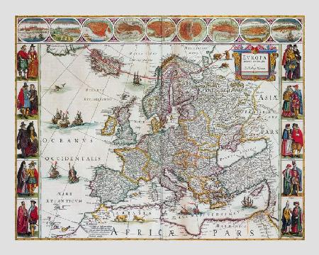 Karte von Europa (Aus: Atlas Maior) 1640