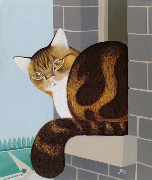Cat on a Window Sill von Joan Freestone