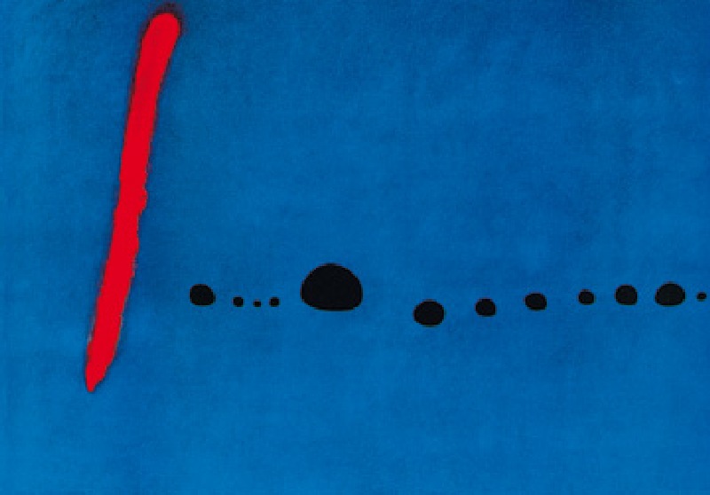 Masterpieces to Boost Feng Shui in Your House: Joan Miró, Bleu II, 1961, Musée National d'Art Moderne, Centre Pompidou, Paris, France.