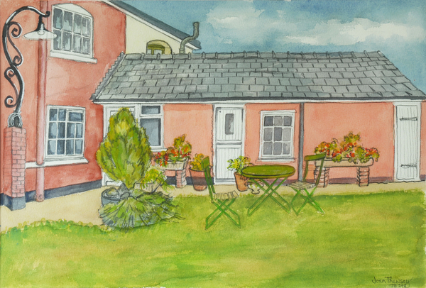 Back Garden, Red Cottage Studios, Suffolk von Joan  Thewsey