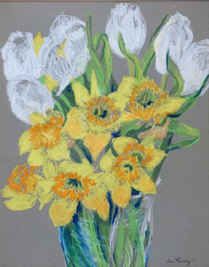 Daffodils and White Tulips 2000
