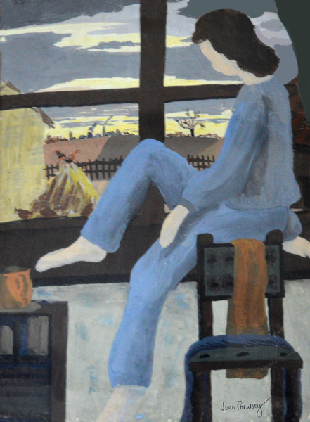 Girl Watching the Dawn von Joan  Thewsey