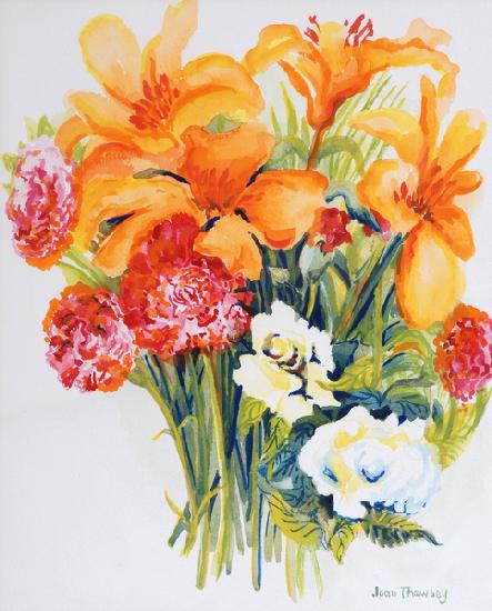 Orange Lilies,Gardenias and Carnations 2006