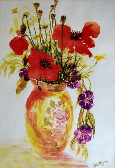 Poppies in a Vase 2000