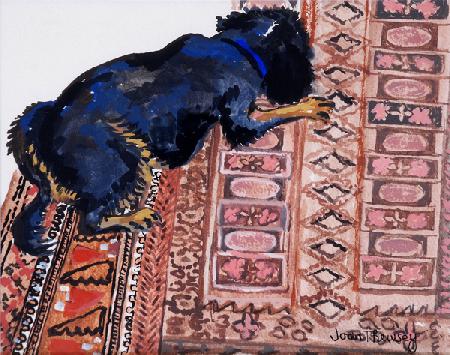 Saskia on a Patterned Carpet 2000