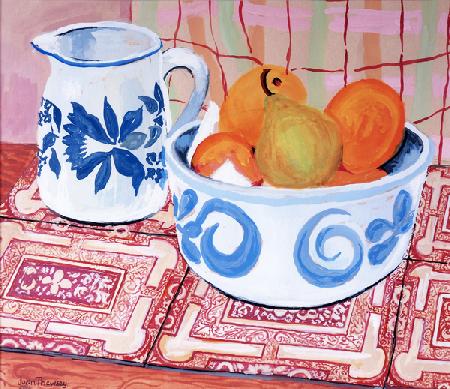 Still-Life  Blue and White Bowl and Jug 2014