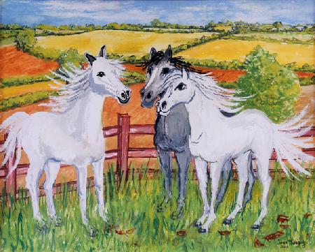 Three Frisky Horses 2002