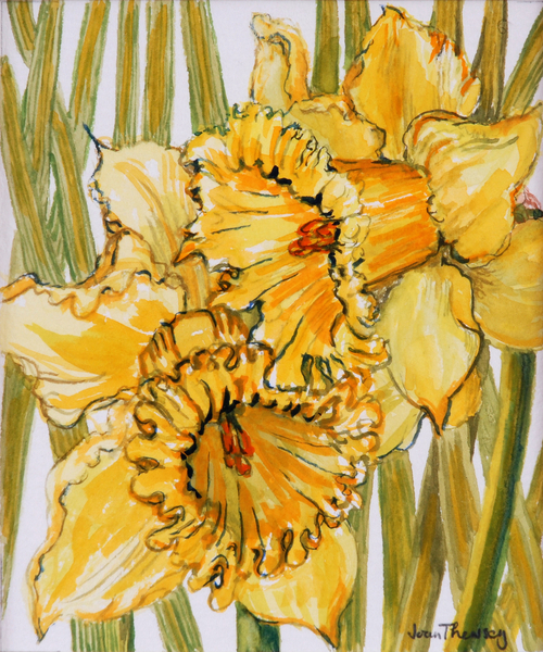 Two Daffodils von Joan  Thewsey