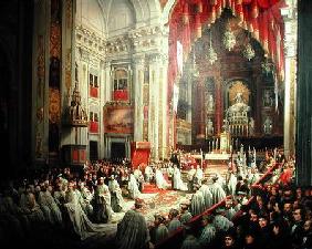 Investiture of King Alfonso XII (1857-85) as Grand Master of the Military Orders