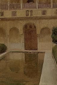 Patio de la Alberca, Granada. von Joaquin Sorolla