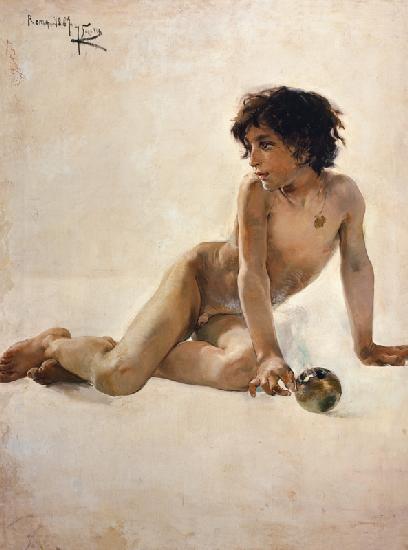 Bildnis eines nackten Knaben (Akademia) 1887