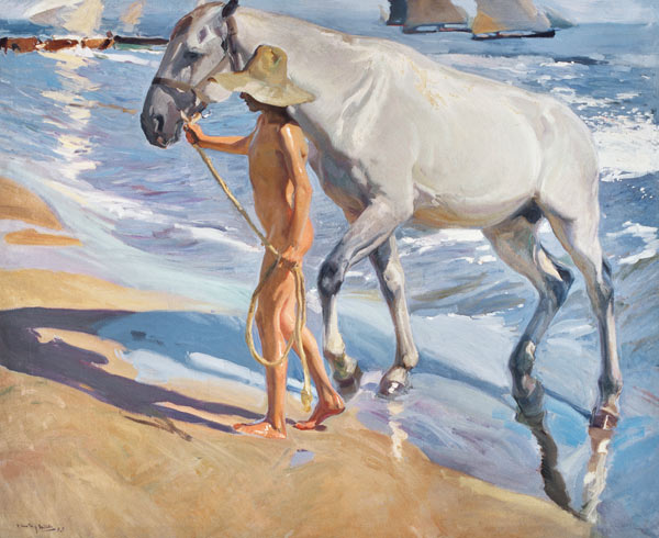 Washing the Horse von Joaquin Sorolla