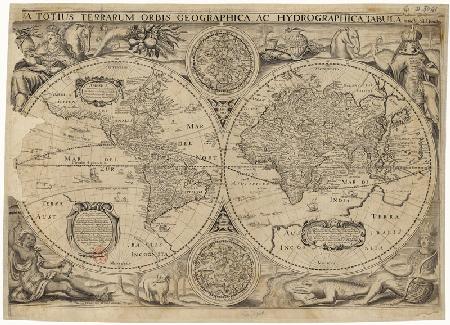 Nova totius terrarum orbis geographica ac hydrographica tabula (Weltkarte) 1631