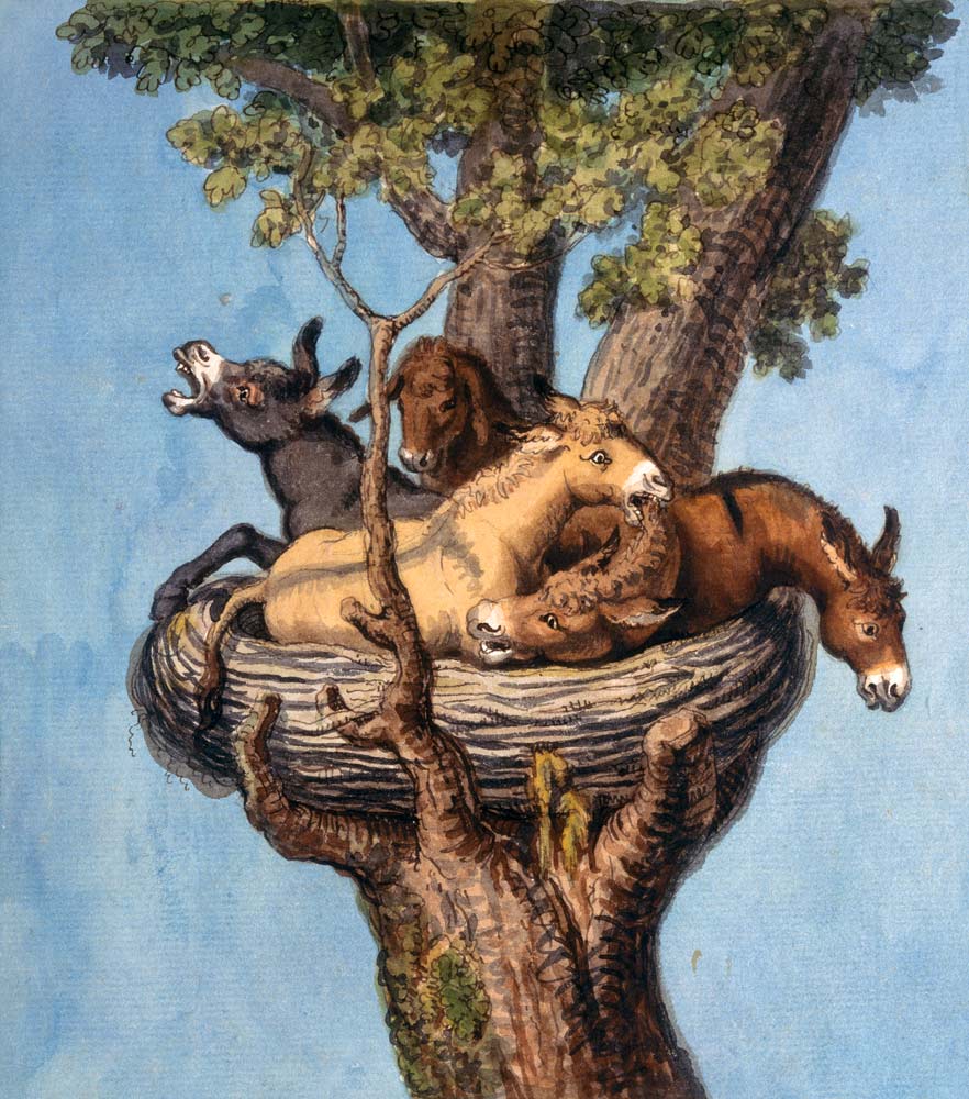Esel im Nest (Eselsgeschichte) von Joh. Heinrich Wilhelm Tischbein