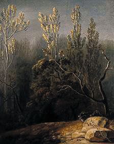 Landschaft mit Pappeln von Joh. Heinrich Wilhelm Tischbein