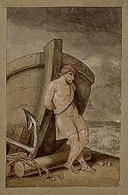 Odysseus sehnt sich nach Ithaka. von Joh. Heinrich Wilhelm Tischbein