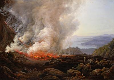 Der Ausbruch des Vesuv 1821
