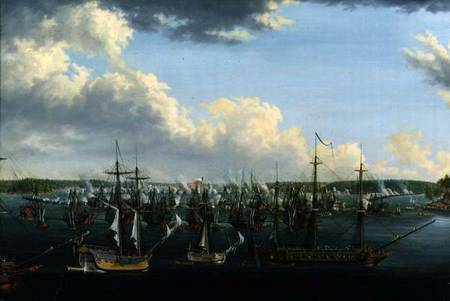 The Battle at Fredrikshamn von Johan Tietrich Schoultz