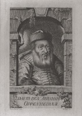 Porträt von David ben Abraham Oppenheimer (1664-1736), Oberrabbiner von Prag 1773