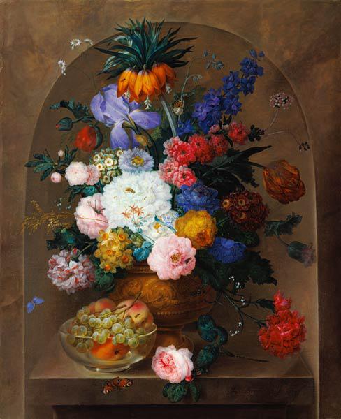 Still Life of Fruit and Flowers 1807