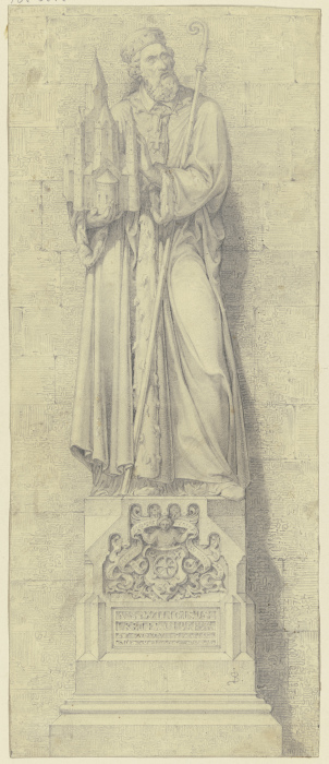 Statue des Heiligen Willigis von Johann Baptist Scholl d. J.
