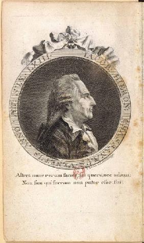 Porträt des Giacomo Girolamo Casanova (1725-1798) 1787