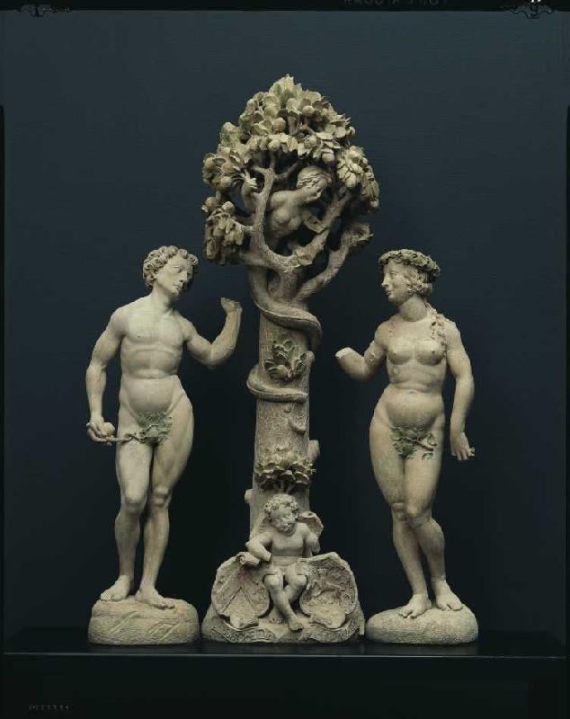 Adam und Eva unter dem Paradiesbaum von Johann Brabender