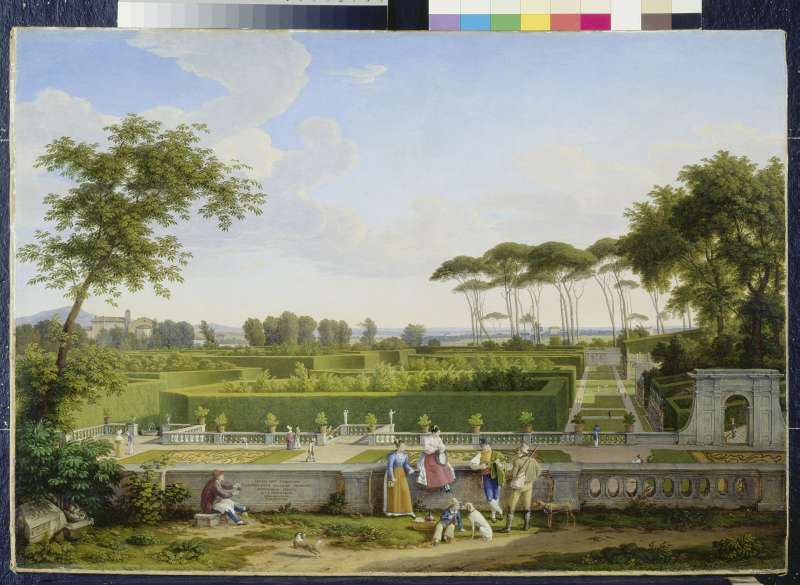 Park der Villa Pamphili von Johann Christian Reinhart