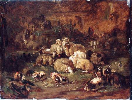 Sheep, Goats and Chickens von Johann Christian Reinhart