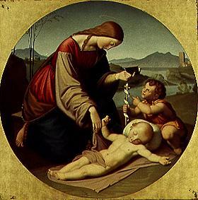 Maria mit dem Jesuskind und dem Johannes-Knaben von Johann Friedrich Overbeck
