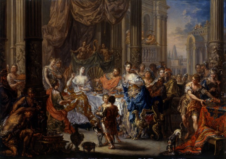 Gastmahl der Kleopatra von Johann Georg Platzer