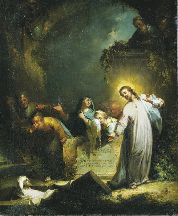 Die Auferweckung des Lazarus von Johann Georg Trautmann