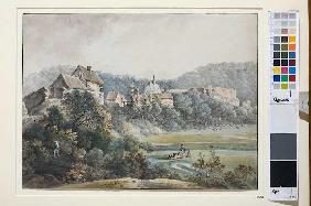 Blick auf Adolfseck im Rheingau 1788