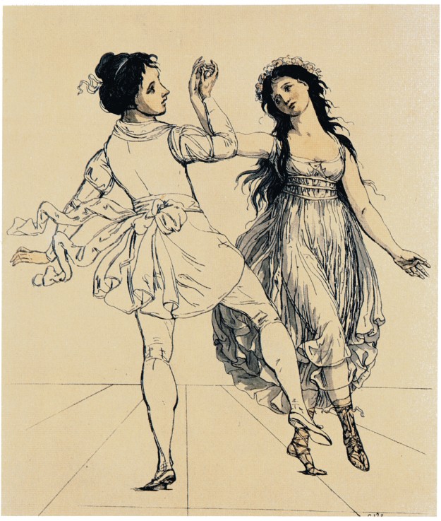 Das Tänzerpaar Viganò von Johann Gottfried Schadow