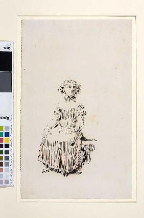 Sitzendes Mädchen Um 1830