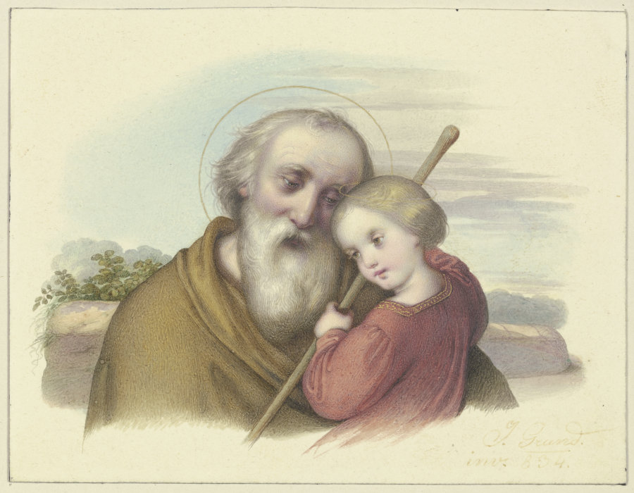 Der Heilige Joseph mit dem Jesuskind von Johann Grund