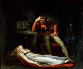 The Italian Court, or Ezzelier, Count of Ravenna musing over the body of Meduna, slain by him for in c.1780