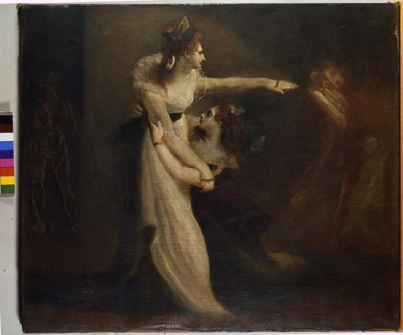 Ungedeutete Szene (wohl: Fantasie über Shakespears König Lear) von Johann Heinrich Füssli