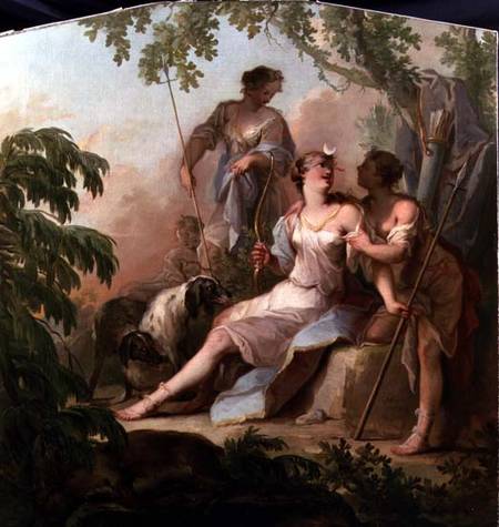 Diana Resting after the Hunt von Johann-Heinrich Keller