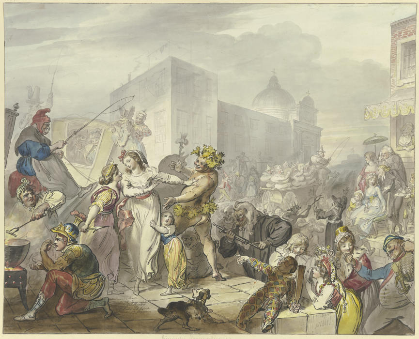 Römische Karnevalsszene von Johann Heinrich Ramberg