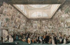 The Exhibition of the Royal Academy, 1787, engraved by Pietro Antonio Martini (1738-97) 1787