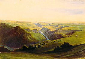 Der Rio Grande von Santiago in der Nähe von Guadalajara. von Johann Moritz Rugendas