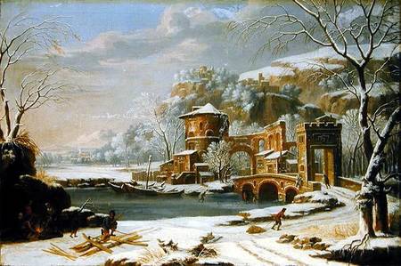 Winter Landscape von Johann Oswald Harms