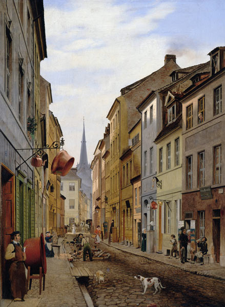 Die Parochialstraße von Johann Philipp Eduard Gaertner