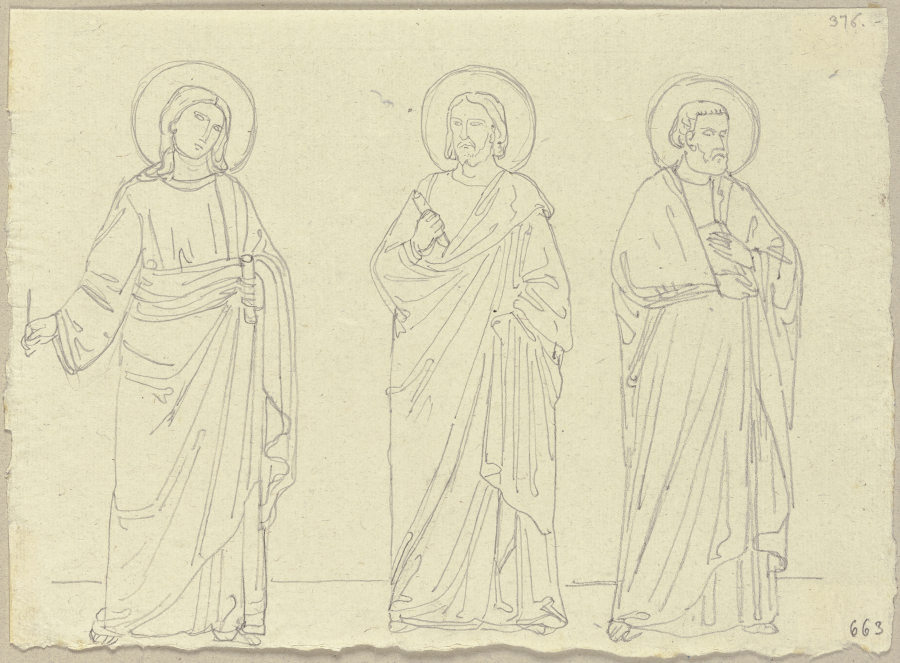 Heiligenbilder aus der Kapelle des heiligen Nikolaus in S. Francesco zu Assisi von Johann Anton Ramboux