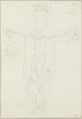 Kruzifix auf Holz in der Sakristei von Santa Croce zu Florenz