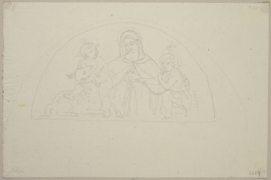 Maria mit dem Jesuskind und dem Johannesknaben von Johann Anton Ramboux