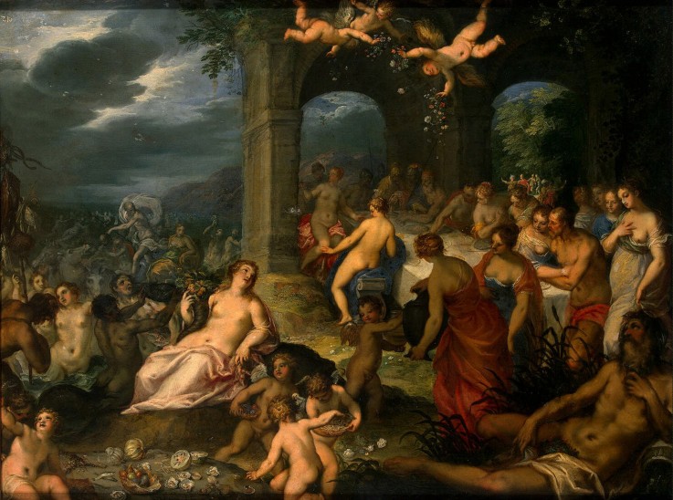 Ein Göttermahl (Die Hochzeit von Peleus und Thetis) von Johann Rottenhammer